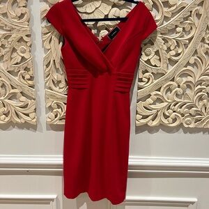 Le Chateau Bold Red Mini Dress
